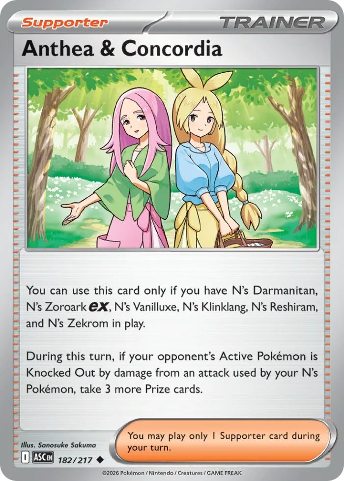 Anthea & Concordia #182 Ascended Heroes Pokemon card