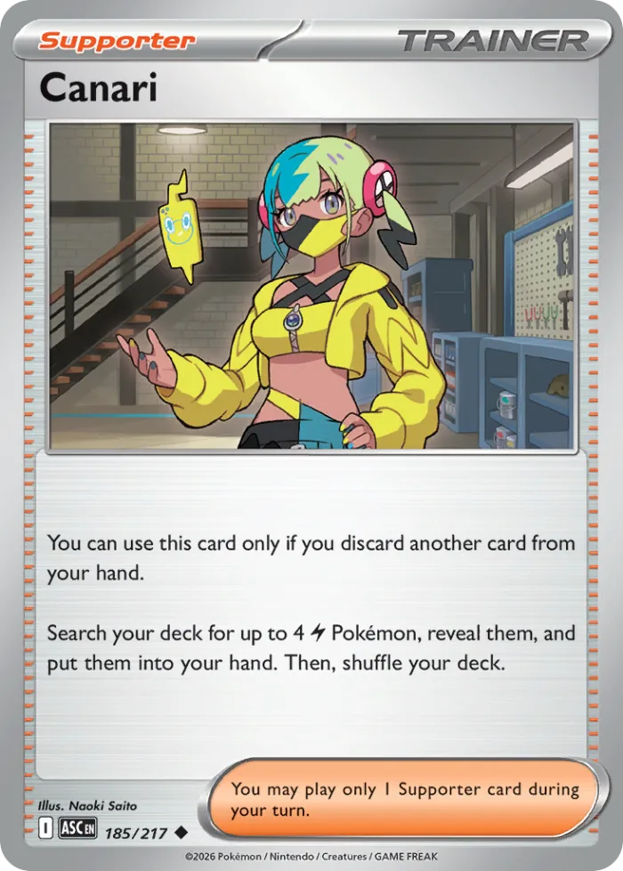 Canari #185 Ascended Heroes Pokemon card