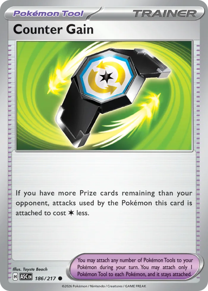 Counter Gain #186 Ascended Heroes Pokemon card