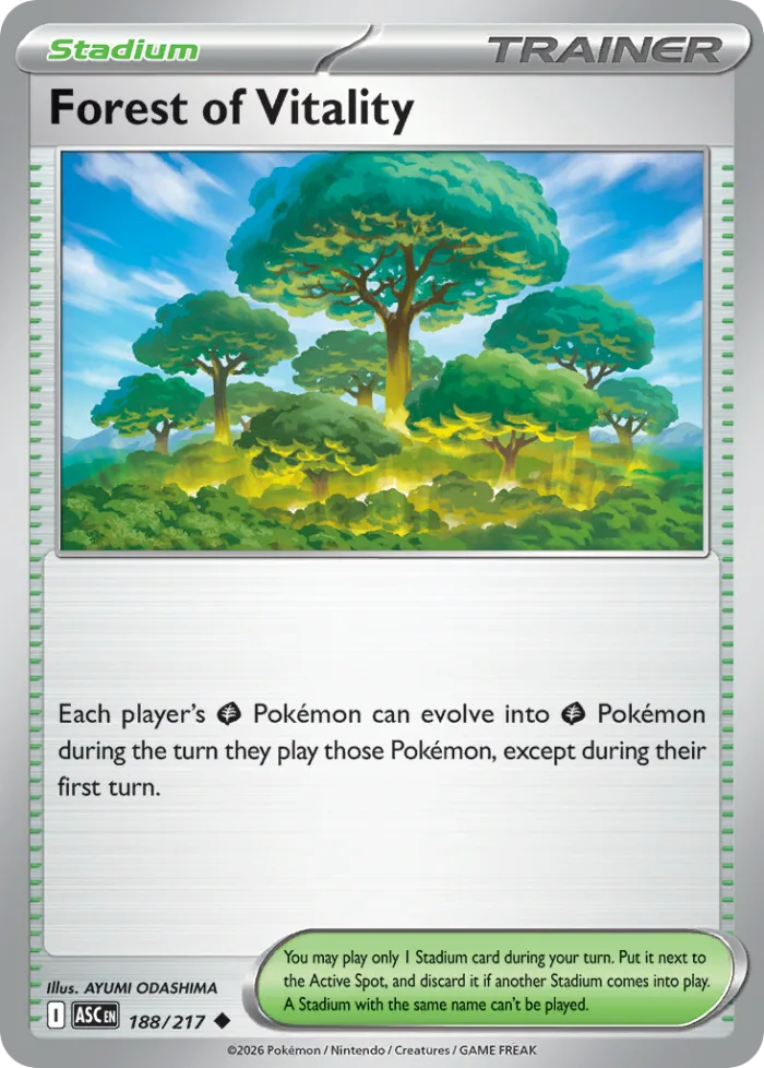 Forest of Vitality #188 Ascended Heroes Pokemon card