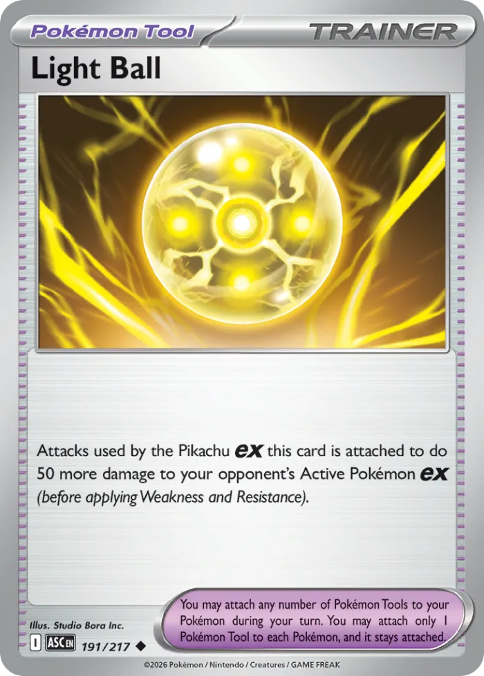 Light Ball #191 Ascended Heroes Pokemon card