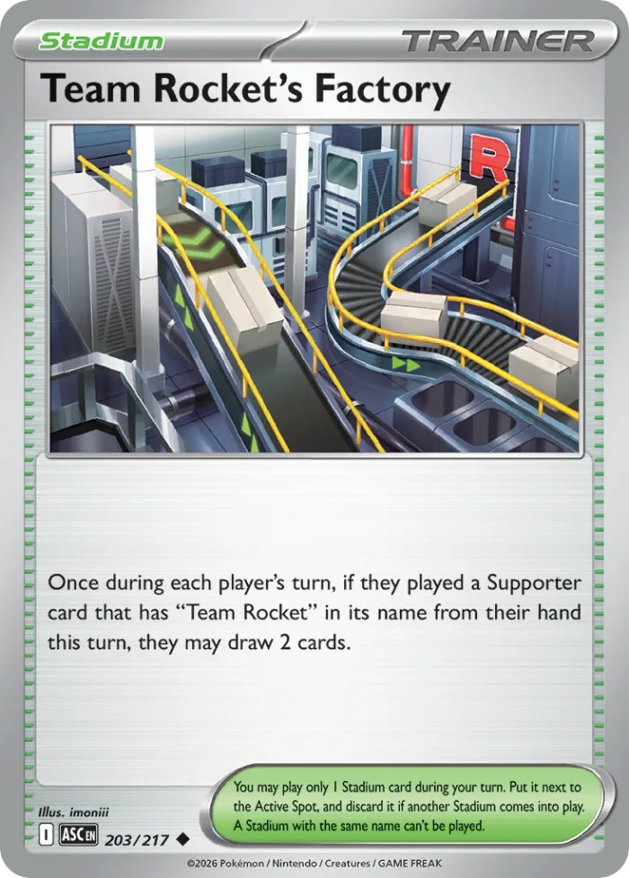 Team Rocket's Factory #203 Ascended Heroes Pokemon card