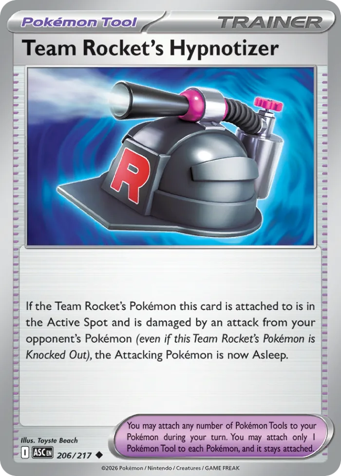 Team Rocket's Hypnotizer #206 Ascended Heroes Pokemon card