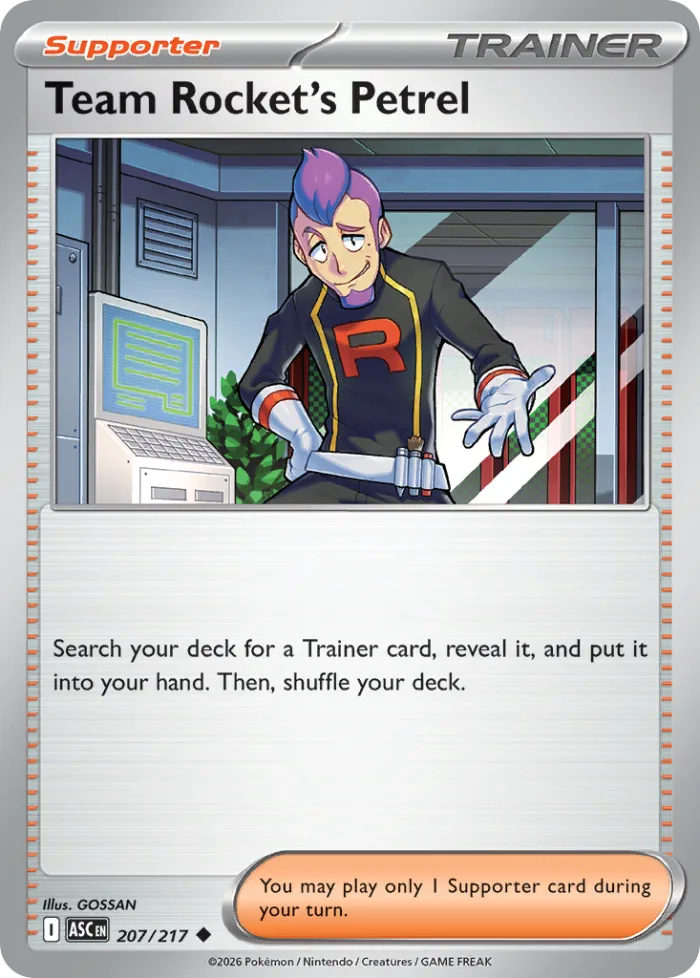 Team Rocket's Petrel #207 Ascended Heroes Pokemon card