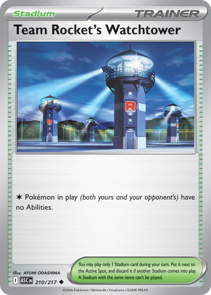 Team Rocket's Watchtower #210 Ascended Heroes Pokemon card