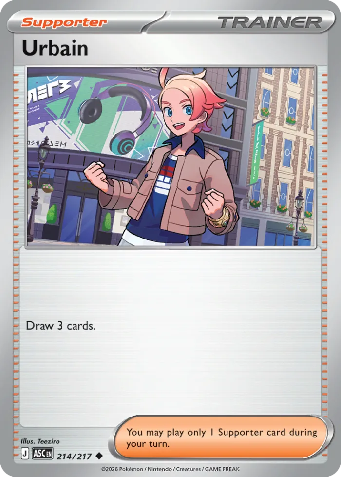 Urbain #214 Ascended Heroes Pokemon card