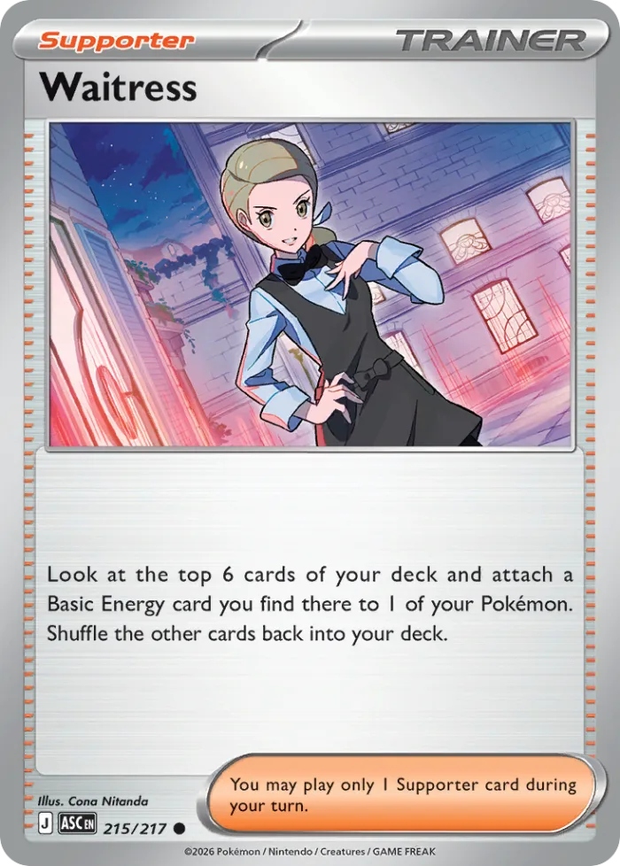 Waitress #215 Ascended Heroes Pokemon card