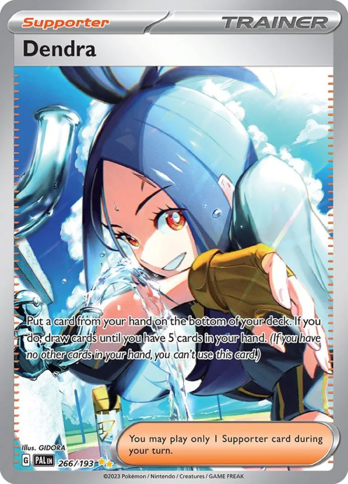Dendra #266 Paldea Evolved Pokemon card