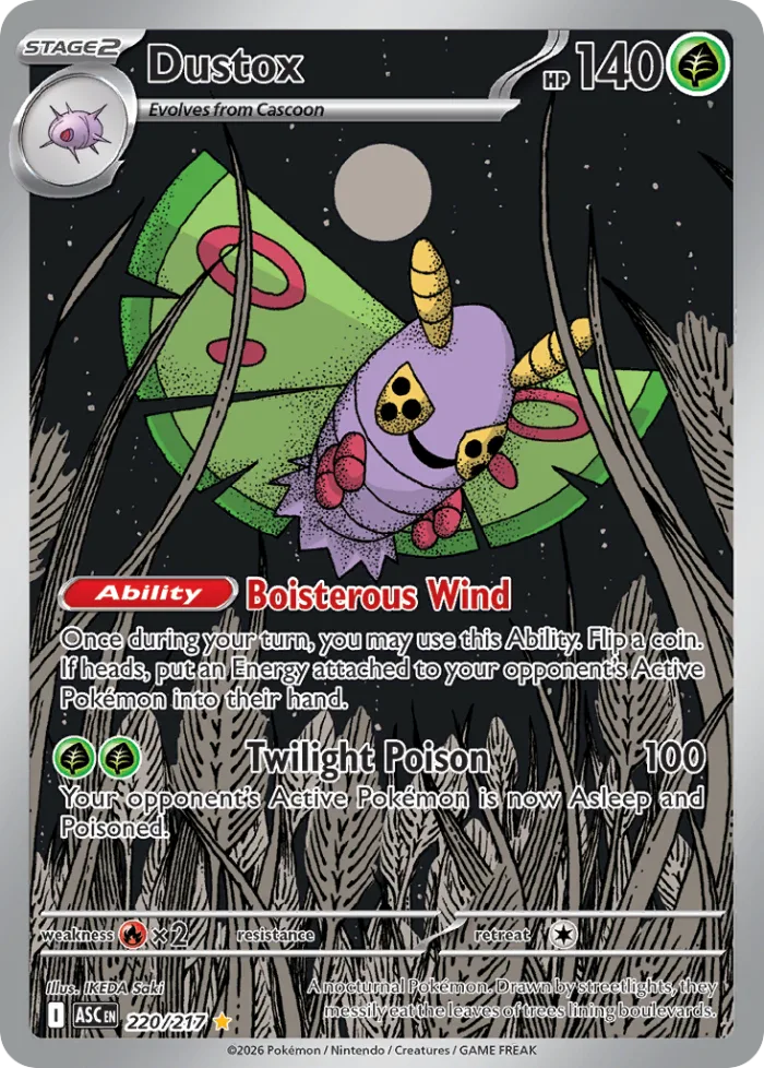 Dustox #220 Ascended Heroes Pokemon card