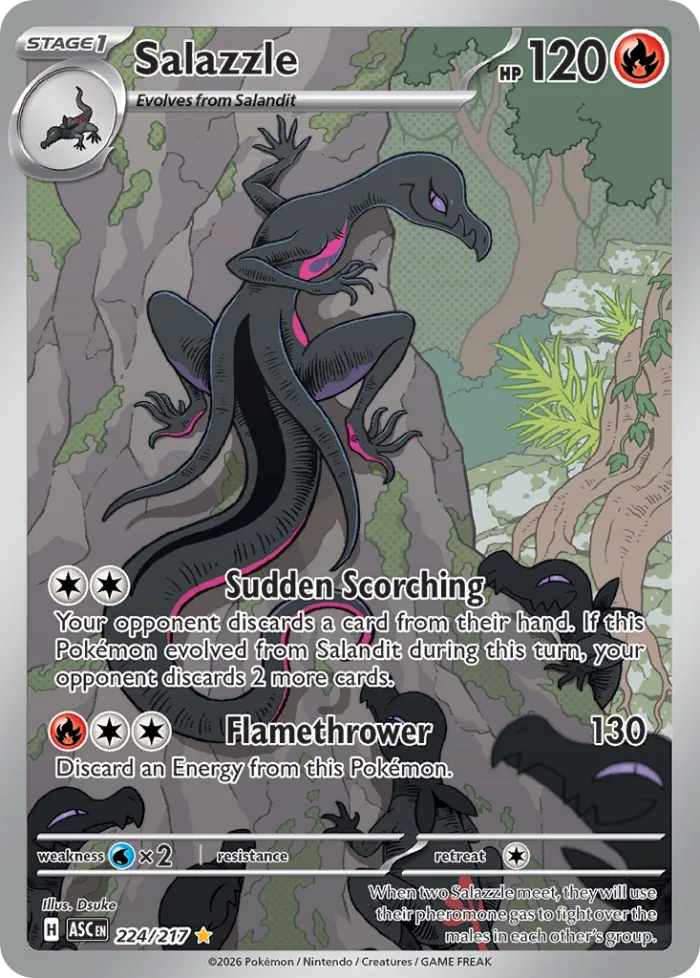 Salazzle #224 Ascended Heroes Pokemon card