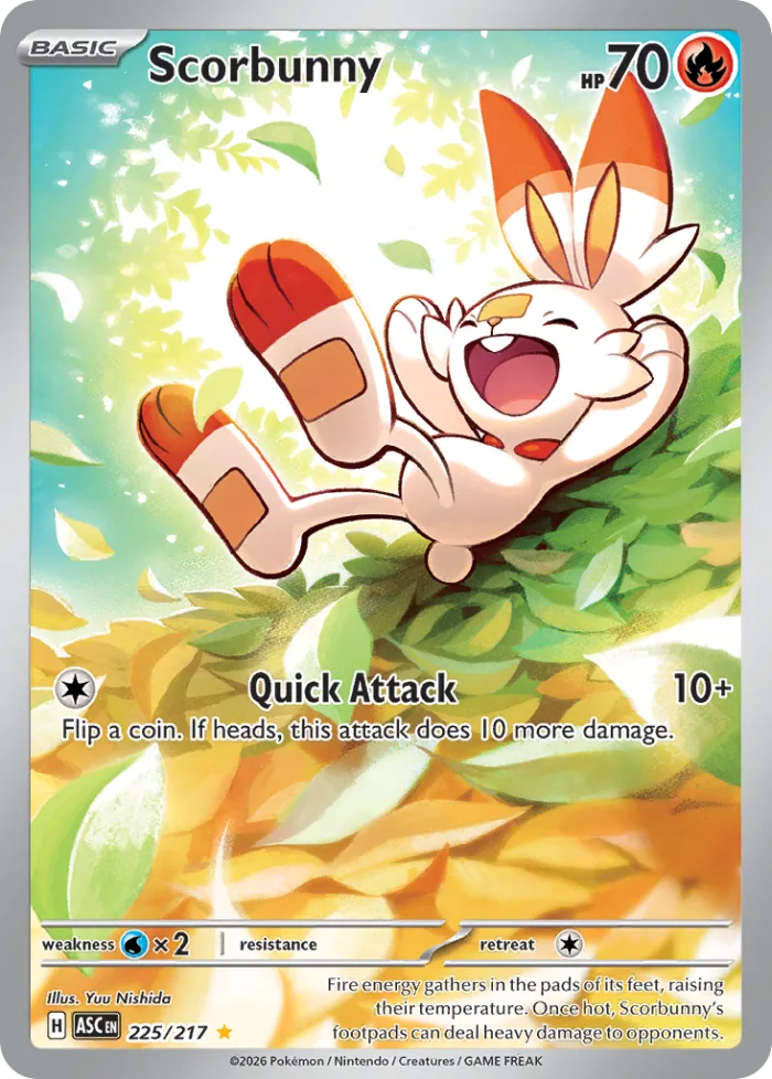 Scorbunny #225 Ascended Heroes Pokemon card