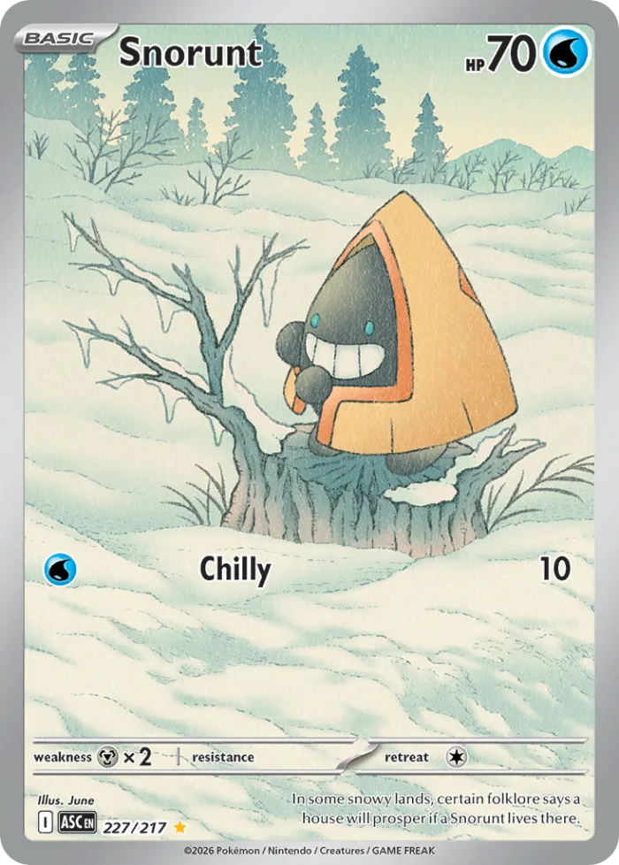 Snorunt #227 Ascended Heroes Pokemon card