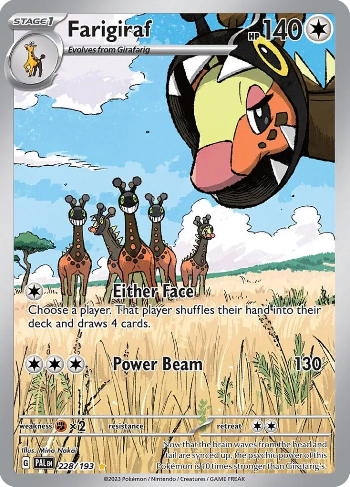 Farigiraf #228 Paldea Evolved Pokemon card