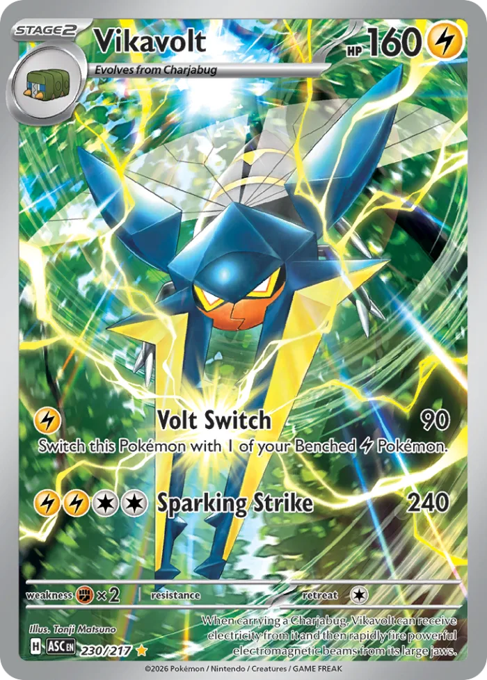 Vikavolt #230 Ascended Heroes Pokemon card