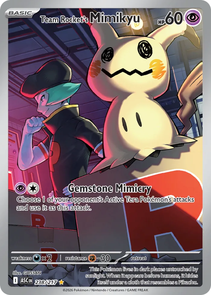Team Rocket's Mimikyu #238 Ascended Heroes Pokemon card