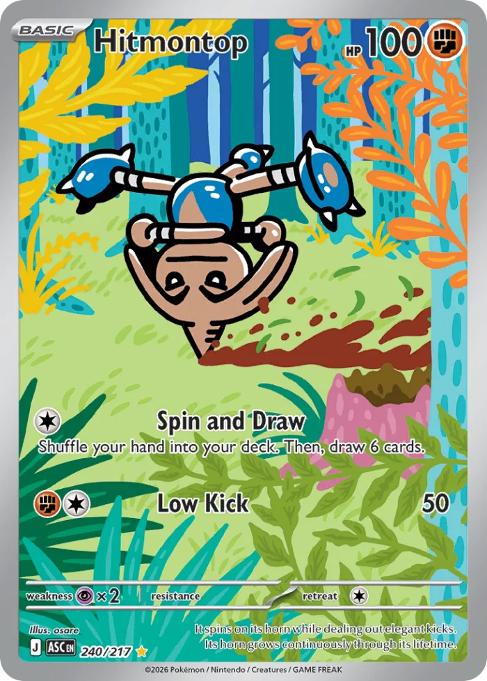 Hitmontop #240 Ascended Heroes Pokemon card