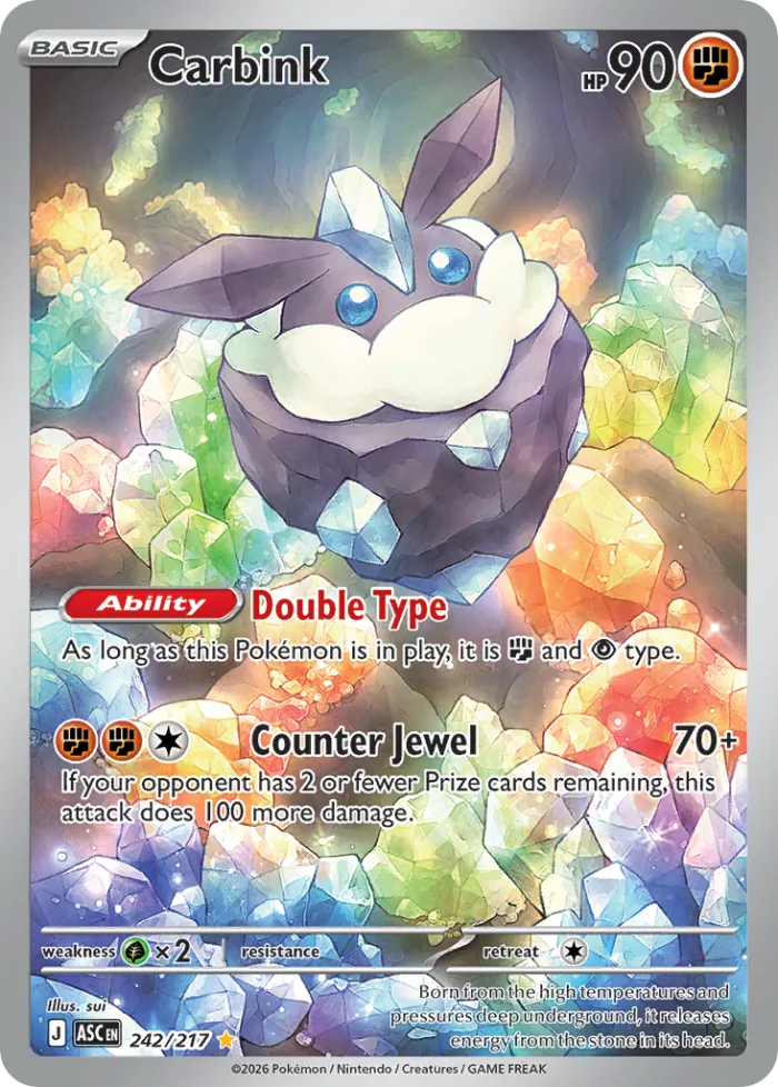 Carbink #242 Ascended Heroes Pokemon card