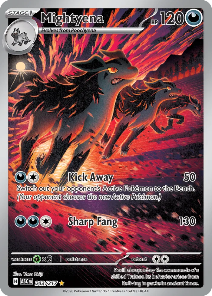 Mightyena #243 Ascended Heroes Pokemon card