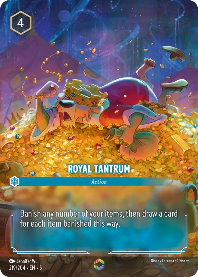 Royal Tantrum #219 Shimmering Skies Disney Lorcana card
