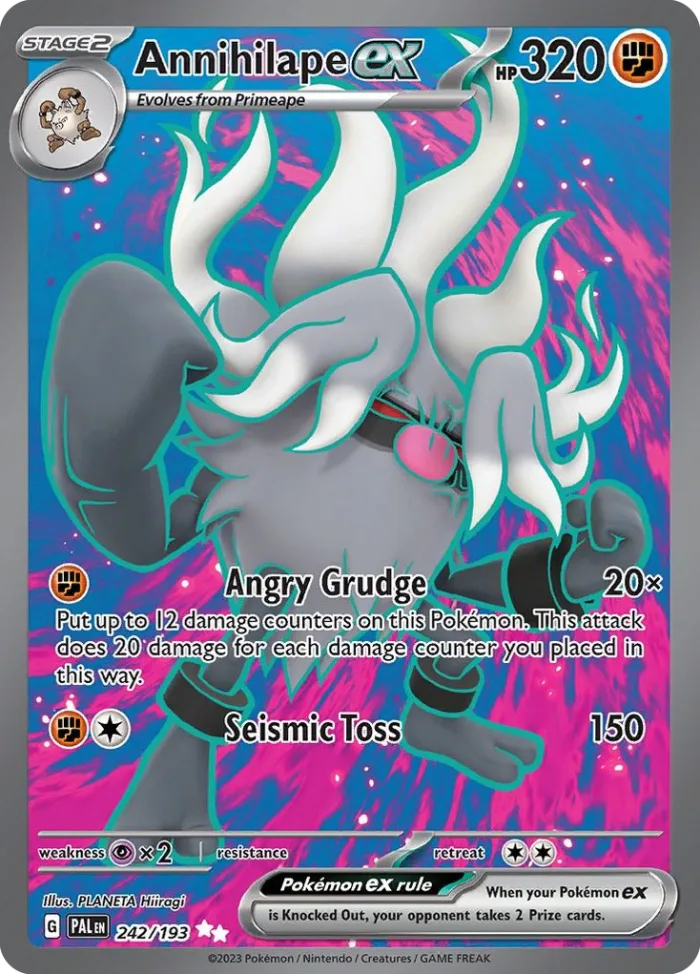 Annihilape ex #242 Paldea Evolved Pokemon card