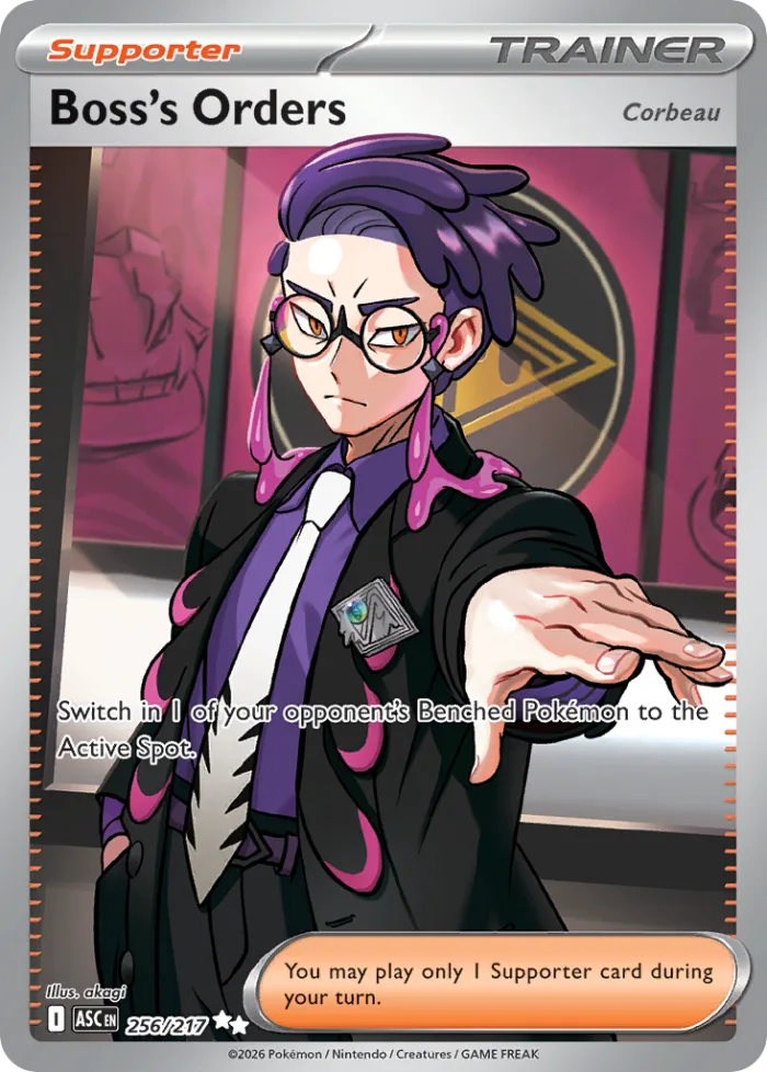 Boss's Orders #256 Ascended Heroes Pokemon card
