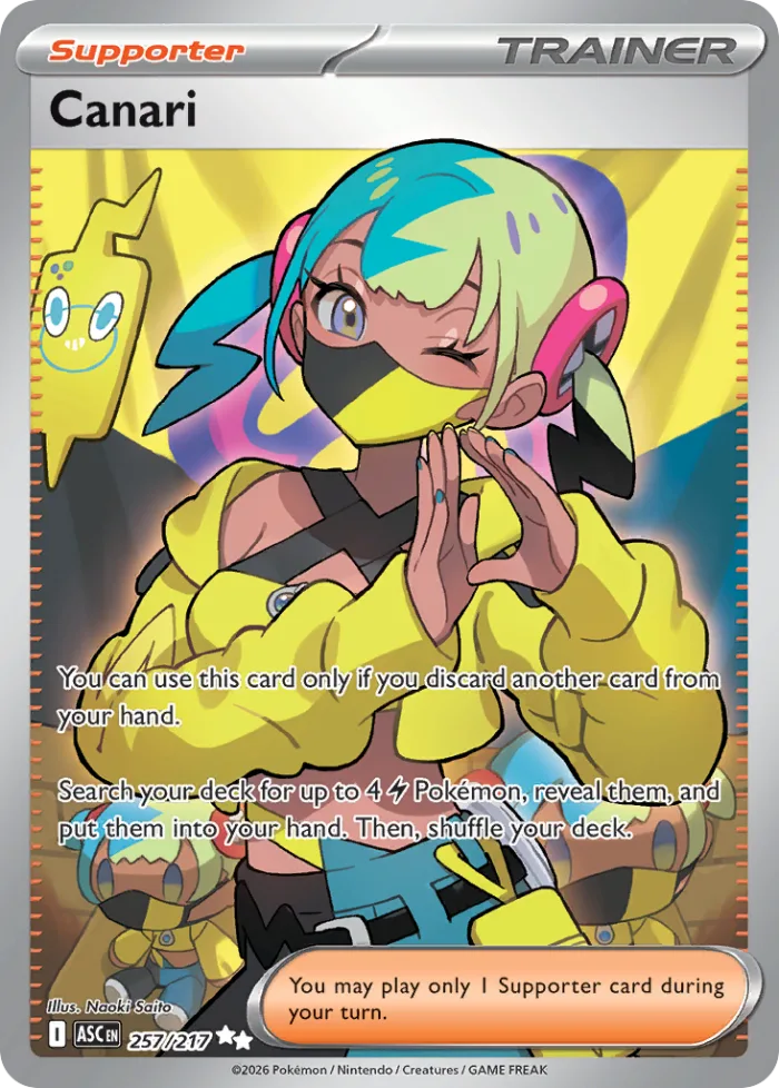Canari #257 Ascended Heroes Pokemon card