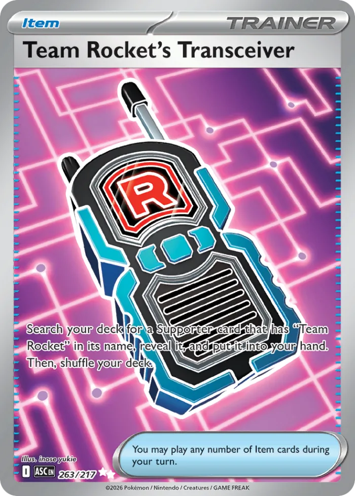 Team Rocket's Transceiver #263 Ascended Heroes Pokemon card