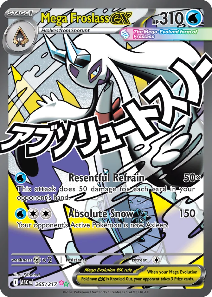 Mega Froslass ex #265 Ascended Heroes Pokemon card