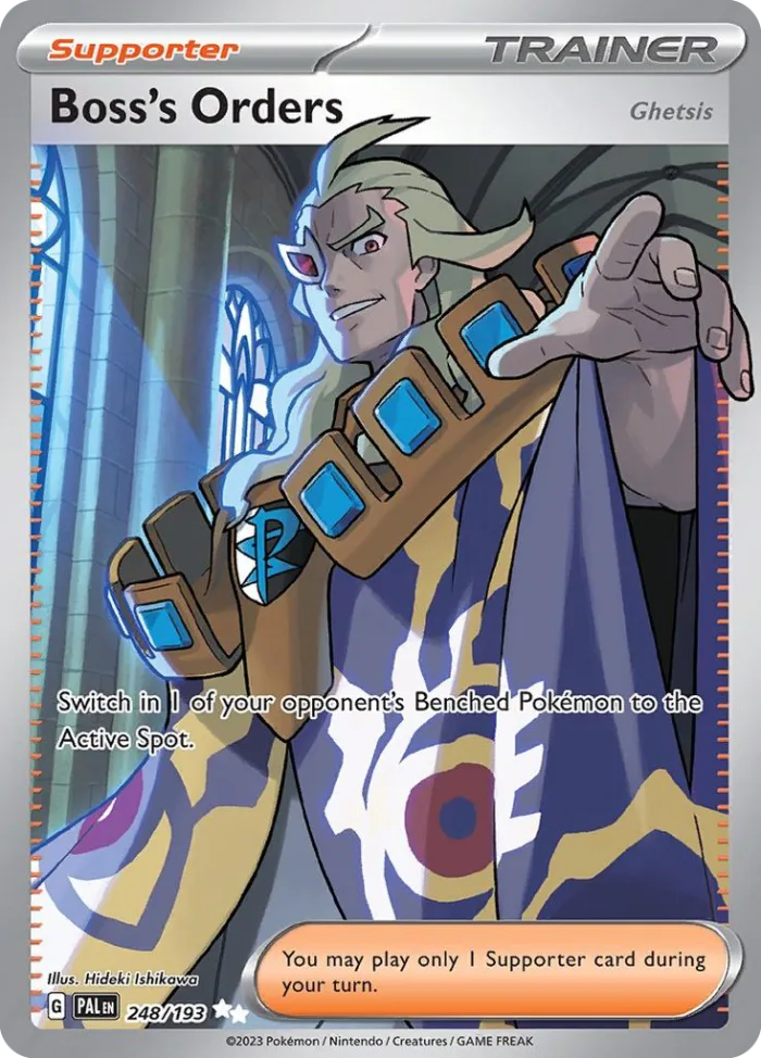 Boss's Orders (Ghetsis) #248 Paldea Evolved Pokemon card