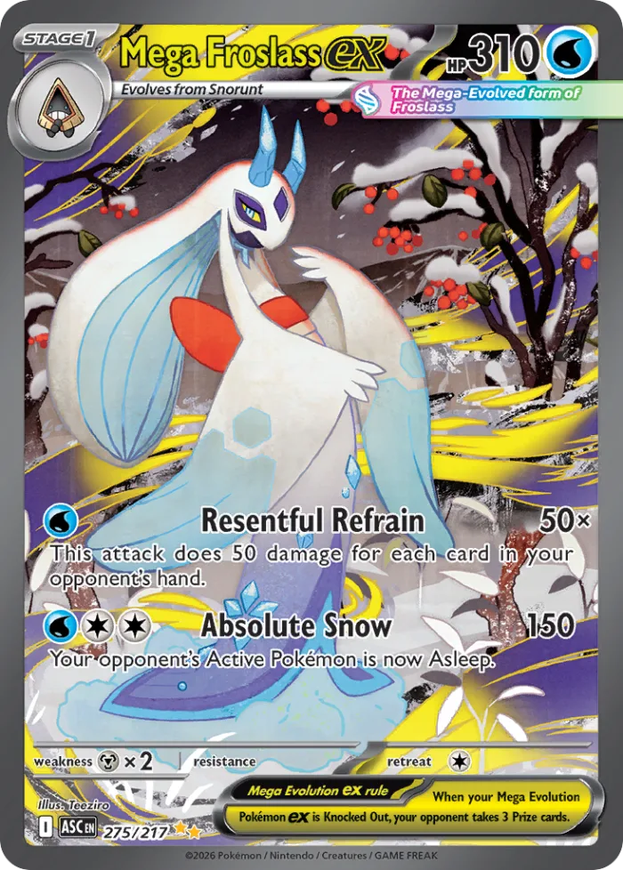 Mega Froslass ex #275 Ascended Heroes Pokemon card