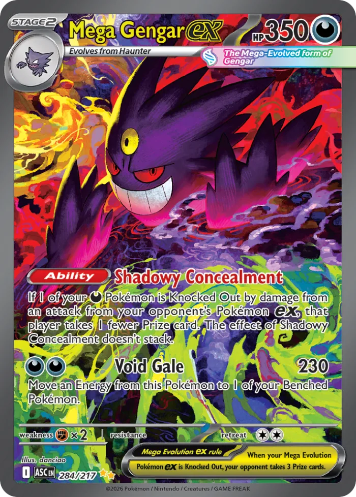 Mega Gengar ex #284 Ascended Heroes Pokemon card