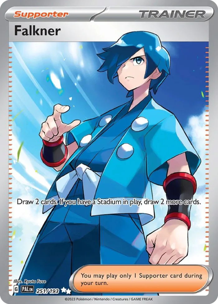 Falkner #251 Paldea Evolved Pokemon card