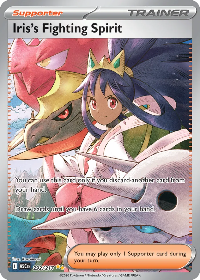 Iris's Fighting Spirit #292 Ascended Heroes Pokemon card