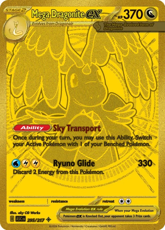 Mega Dragonite ex #295 Ascended Heroes Pokemon card