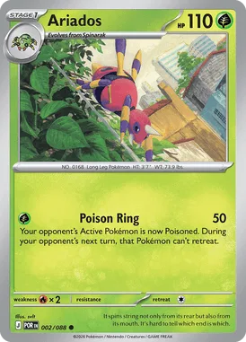 Ariados #2 Perfect Order Pokemon card