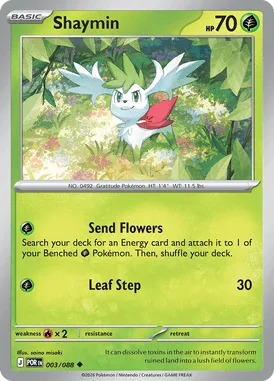 Shaymin #3 Perfect Order Pokemon card