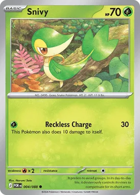 Snivy #4 Perfect Order Pokemon card