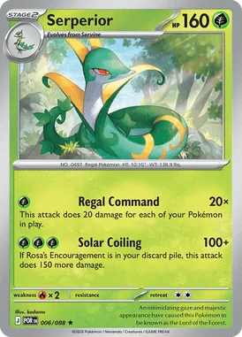 Serperior #6 Perfect Order Pokemon card