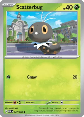 Scatterbug #7 Perfect Order Pokemon card