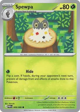 Spewpa #8 Perfect Order Pokemon card