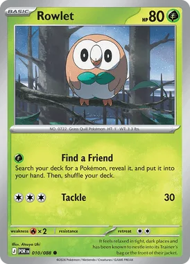 Rowlet #10 Perfect Order Pokemon card