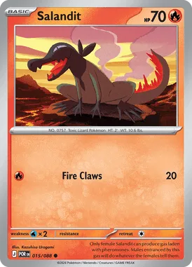 Salandit #15 Perfect Order Pokemon card