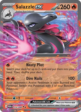 Salazzle ex #16 Perfect Order Pokemon card