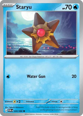 Staryu #20 Perfect Order Pokemon card