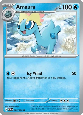 Amaura #23 Perfect Order Pokemon card