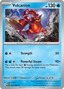 Volcanion #25 Perfect Order Pokemon card