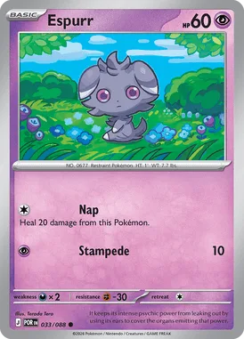 Espurr #33 Perfect Order Pokemon card