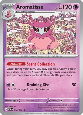 Aromatisse #36 Perfect Order Pokemon card