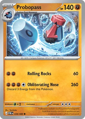 Probopass #38 Perfect Order Pokemon card
