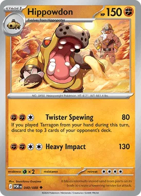 Hippowdon #40 Perfect Order Pokemon card